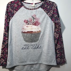 Jessica Simpson girls shirt long sleeve Small